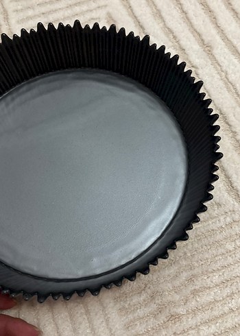 Siyah Dalgalı Kenarlı tabak - Görsel 2