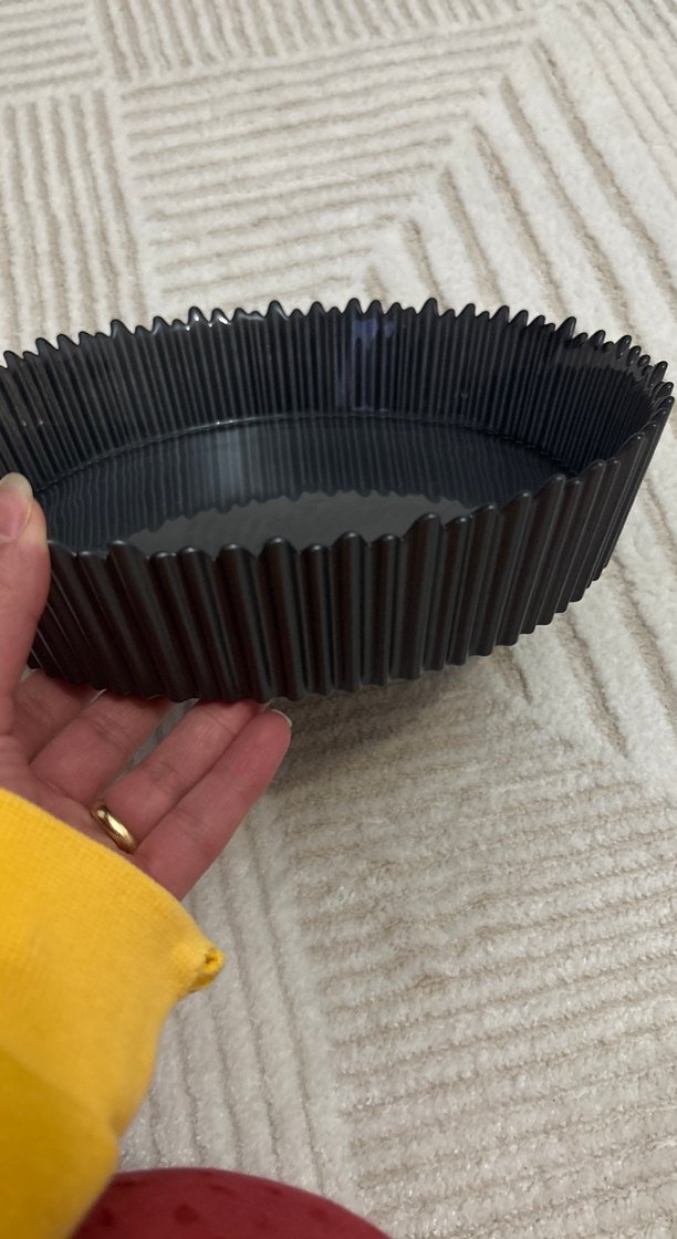 Siyah Dalgalı Kenarlı tabak - Görsel 3