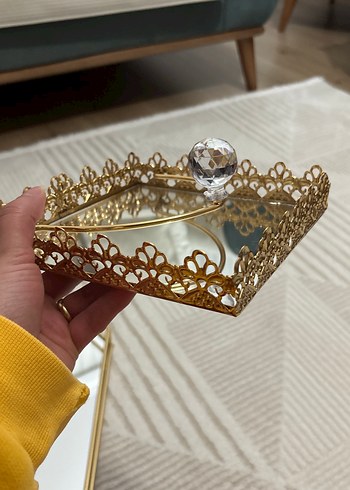 Altın Renkli Mini peçetelik - Görsel 3