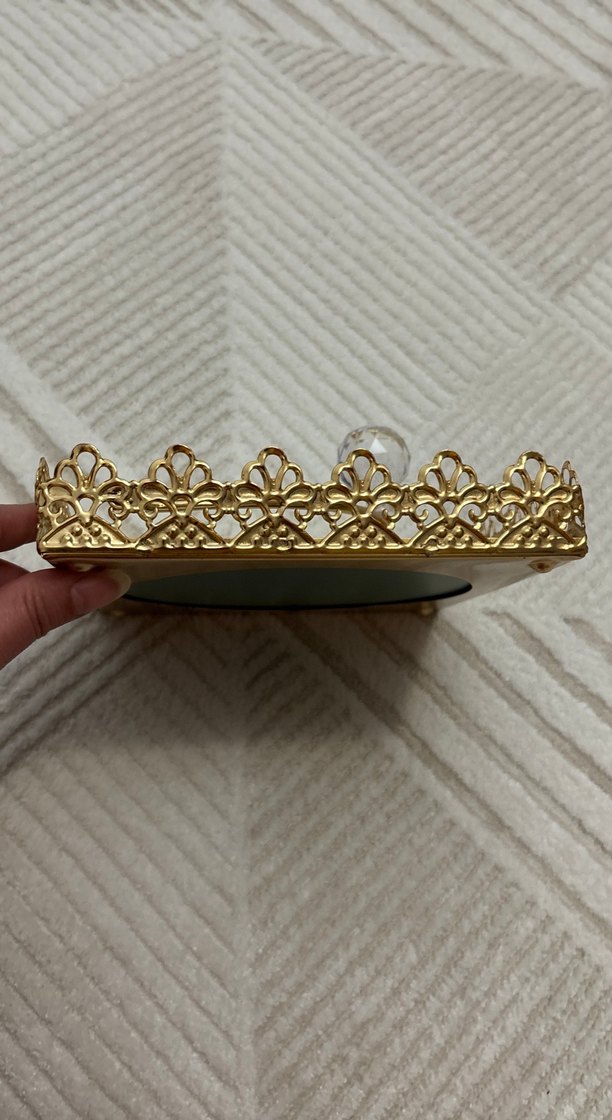 Altın Renkli Mini peçetelik - Görsel 2