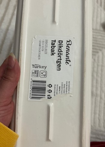 Pastel Renkli Çiçek Desenli Dikdörtgen Tabaklar - Görsel 5