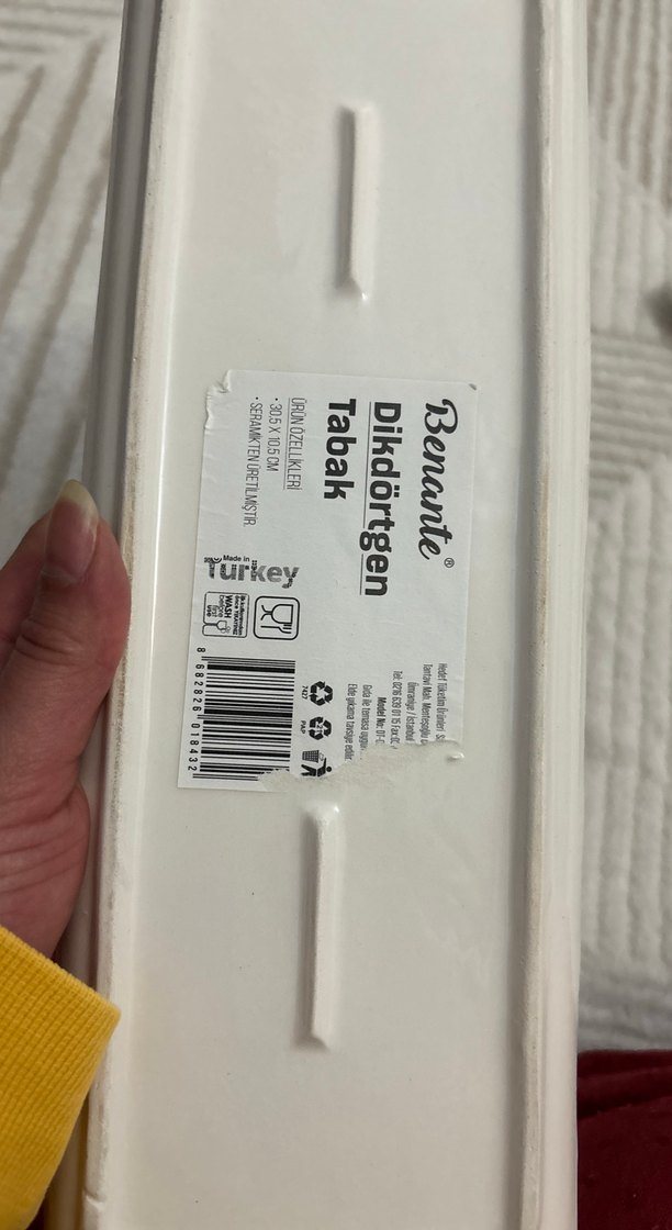 Pastel Renkli Çiçek Desenli Dikdörtgen Tabaklar - Görsel 5