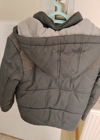 Erkek Çocuk Gri Düğmeli Street Wear Mont - Görsel 2