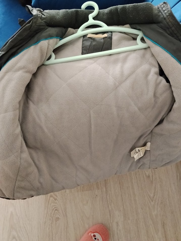 Erkek Çocuk Gri Düğmeli Street Wear Mont - Görsel 4