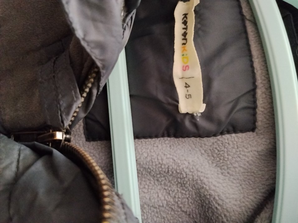 Erkek Çocuk Gri Düğmeli Street Wear Mont - Görsel 3