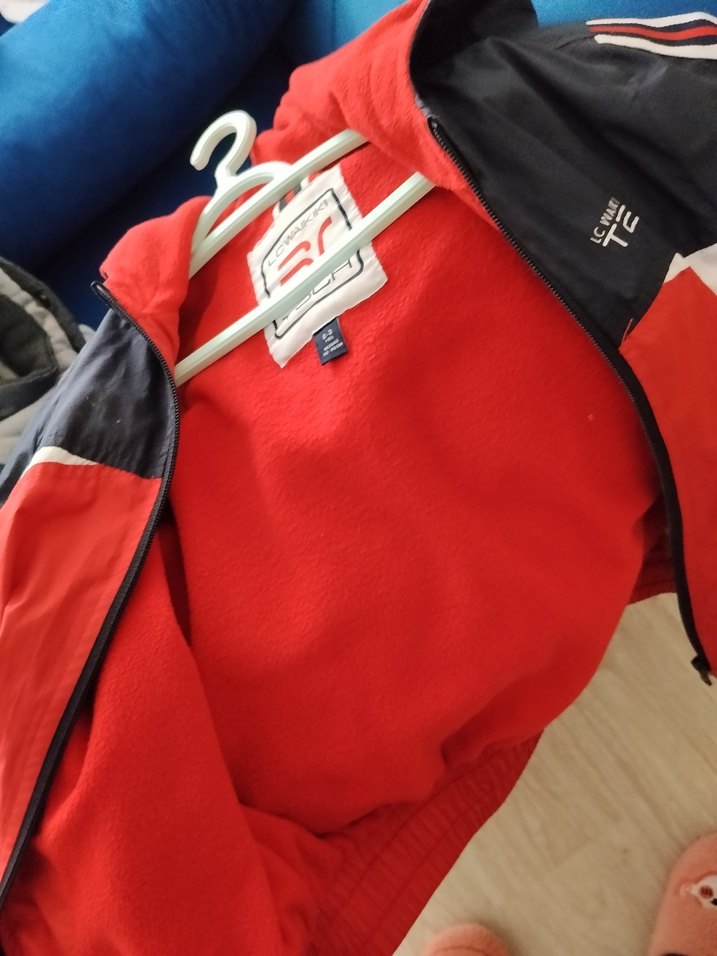 Kırmızı Fermuarlı Erkek Çocuk Mont - Görsel 3