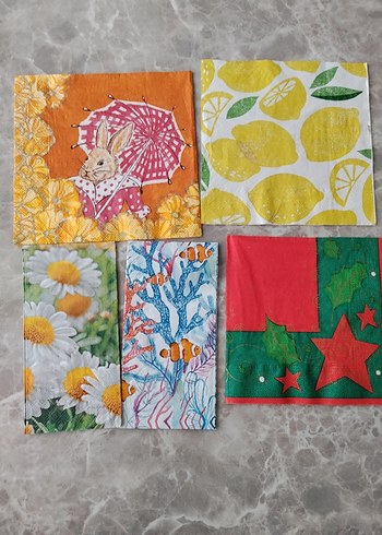 32 adet koleksiyon parti sunum özel gün peçeteleri - Görsel 2