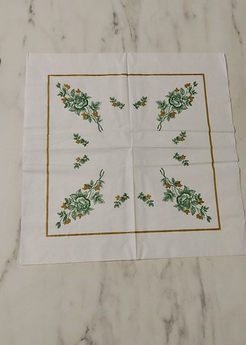 Çiçek Desenli Çok Renkli 12 adet peçete - Görsel 5