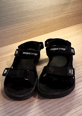 Kemerli Siyah Erkek Çocuk Terlik - Görsel 2