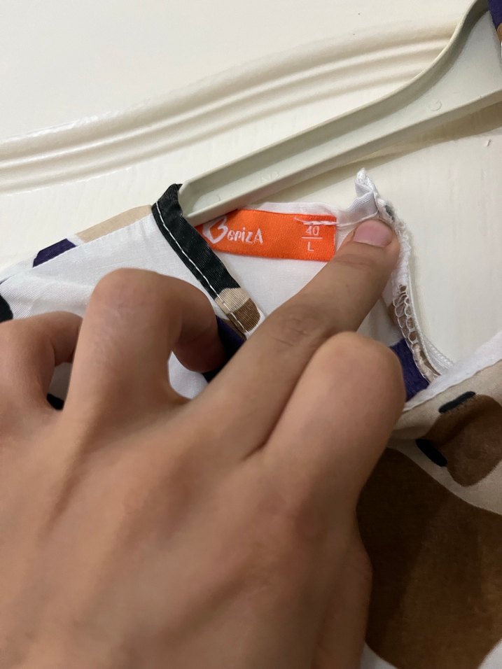 Kadın Çok Renkli Uzun Salaş Elbise - Görsel 3