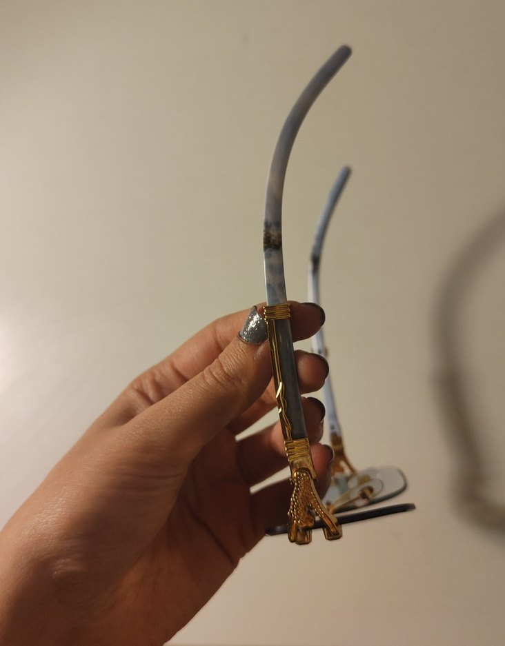 Mavi Camlı Retro Gözlük - Görsel 2