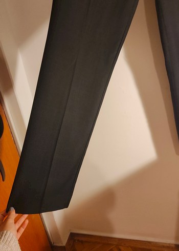 Kadın Siyah Kumaş Pantolon - Görsel 3