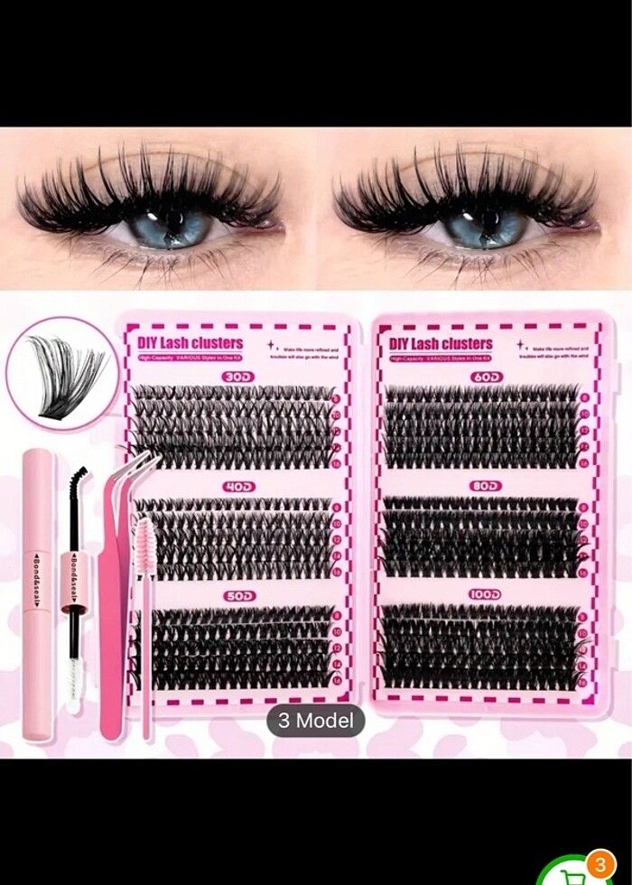 800 PARÇA İPEK KİRPİK - Görsel 2