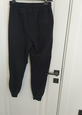 Fermuarlı Siyah Rahat Erkek Eşofman Altı - Görsel 2