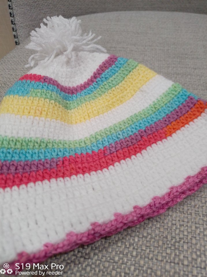 Renkli Örgü Kadın Bere - Görsel 2