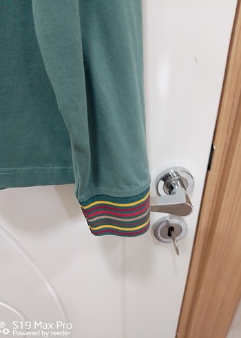 Erkek Uzun Kollu Yeşil Polo Tişört - Görsel 4