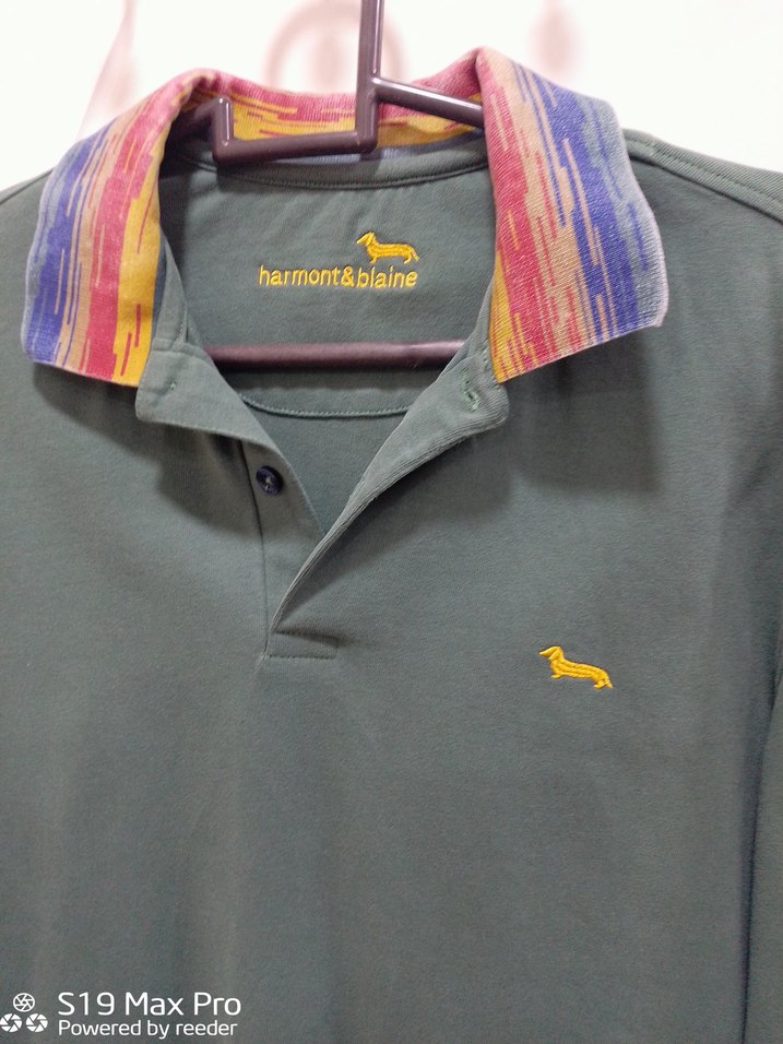 Erkek Uzun Kollu Yeşil Polo Tişört - Görsel 2