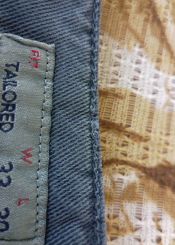 Gri Bol Kesim Denim Erkek Pantolon - Görsel 3