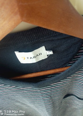 Gri Mavi Çizgili Erkek Tişört - Görsel 3