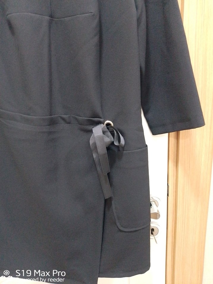 Siyah Midi İş Kadın Elbisesi - Görsel 2