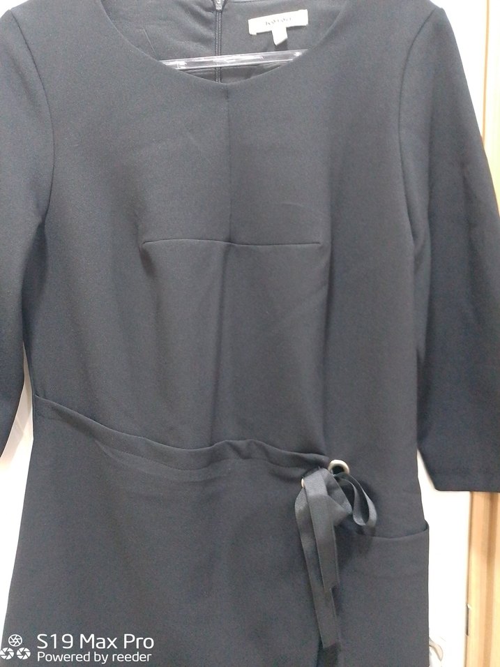 Siyah Midi İş Kadın Elbisesi - Görsel 3