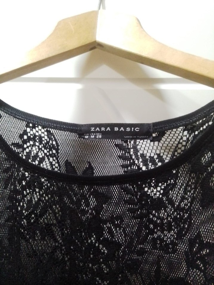 Dantel Detaylı Siyah Midi Elbise - Görsel 2