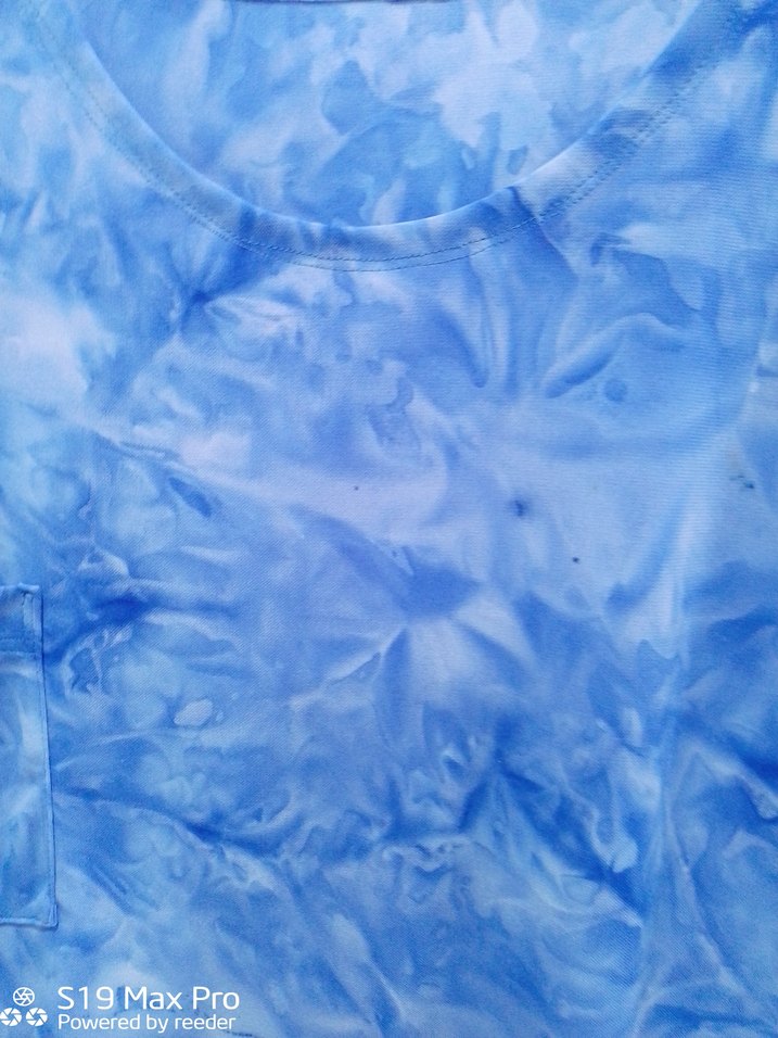 Mavi Bağlamalı V Yaka Hamile Tunik - Görsel 5