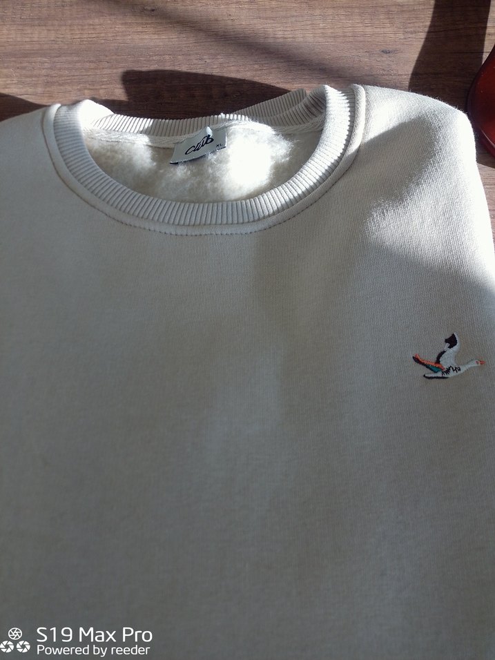 Replay Gri V Yaka Erkek Tişört - Görsel 5