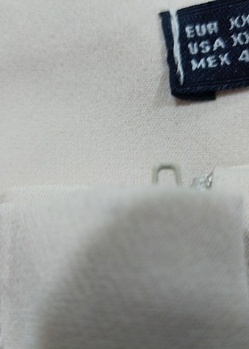 Beyaz Kadın Kumaş Pantolon, Normal Kesim, Fermuarlı - Görsel 3