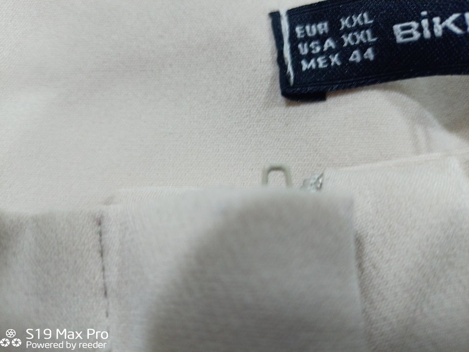 Beyaz Kadın Kumaş Pantolon, Normal Kesim, Fermuarlı - Görsel 3