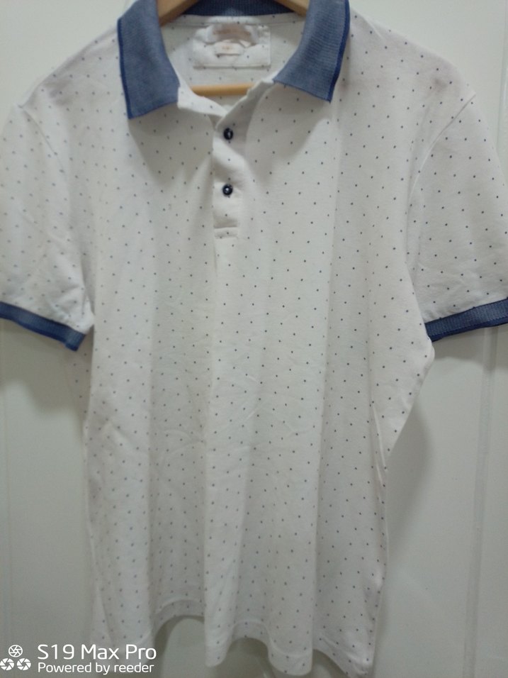 Pamuklu Kısa Kollu Beyaz Polo Tişört - Görsel 4