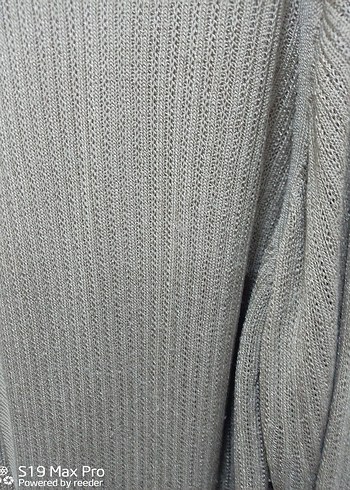 Kadın Bej Uzun Örgü Hırka - Görsel 3