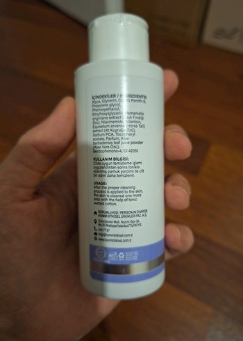 Homm Yüz Toniği 80 ml - Karma ve Yağlı Ciltler - Görsel 3