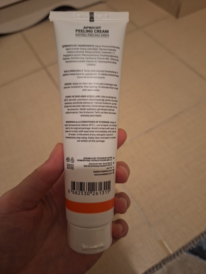 Homm Life Kayısı Peeling Kremi 100 ml - Görsel 2