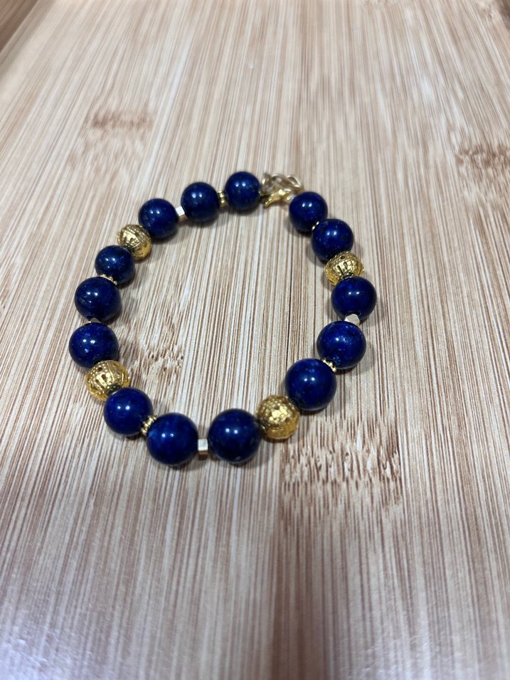 Lapis lazuli Lacivert Bileklik - Görsel 4