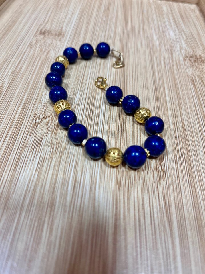 Lapis lazuli Lacivert Bileklik - Görsel 2