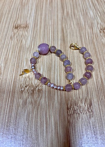 Pembe kuarts  Bohem Bileklik - Görsel 14