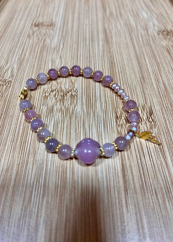 Pembe kuarts  Bohem Bileklik - Görsel 2