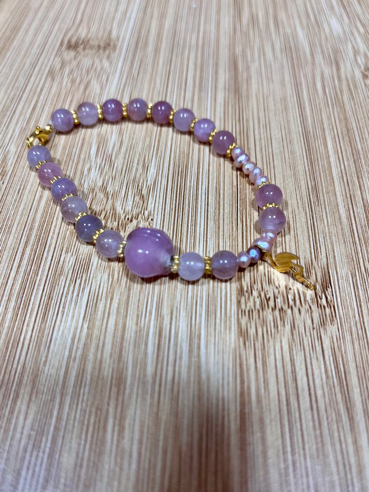 Pembe kuarts  Bohem Bileklik - Görsel 3