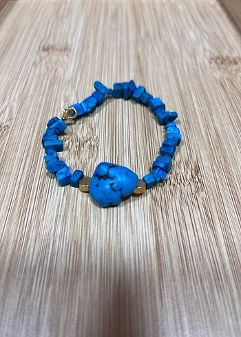 Turkuaz Taşlı Bohem Bileklil - Görsel 3