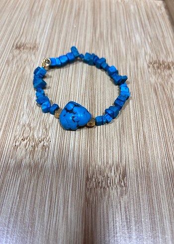 Turkuaz Taşlı Bohem Bileklil - Görsel 4