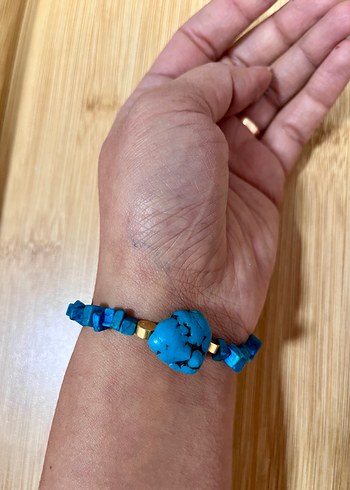 Turkuaz Taşlı Bohem Bileklil - Görsel 7