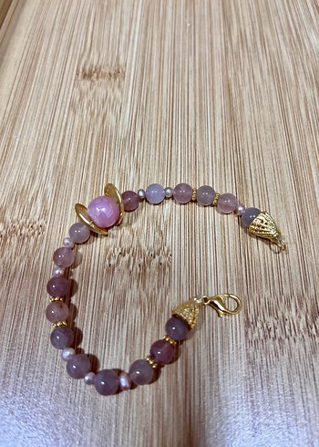 Pembe kuartz bileklik - Görsel 6