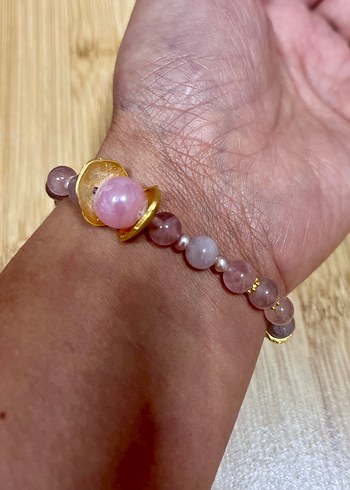 Pembe kuartz bileklik - Görsel 2