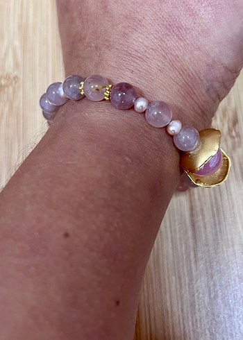 Pembe kuartz bileklik - Görsel 10