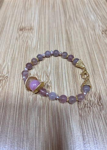 Pembe kuartz bileklik - Görsel 9