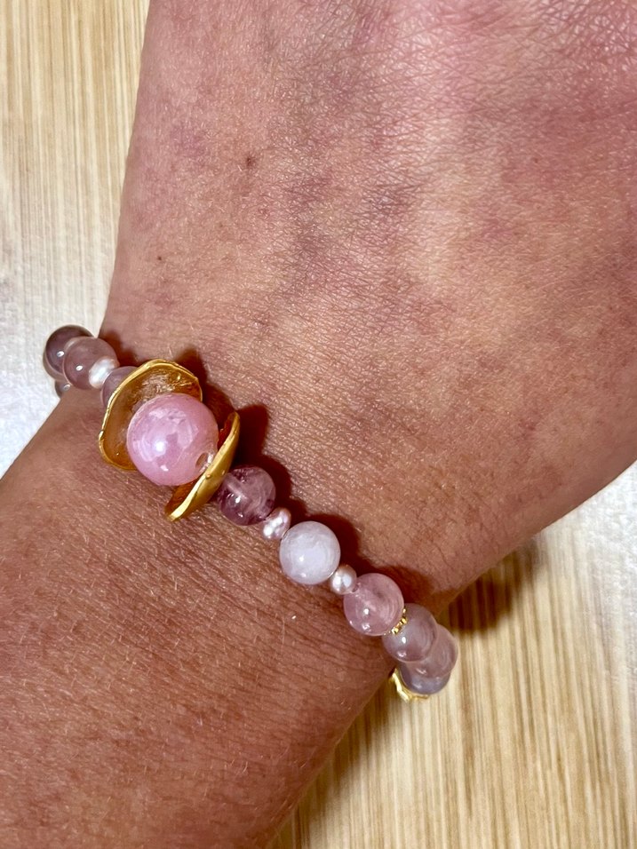 Pembe kuartz bileklik - Görsel 3