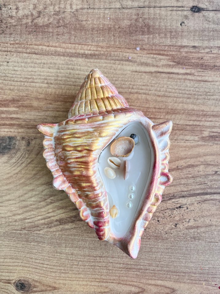 Deniz kabuğu şeklinde mum - Görsel 3