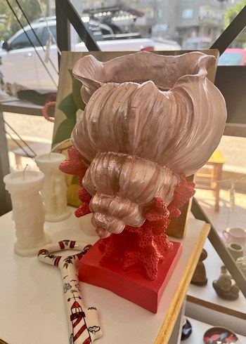 Kırmızı Mercan Figürlü Dekoratif Biblo - Görsel 15