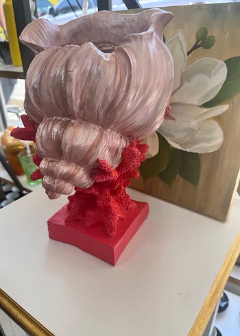 Kırmızı Mercan Figürlü Dekoratif Biblo - Görsel 12